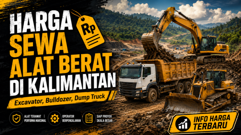 harga sewa alat berat Kalimantan